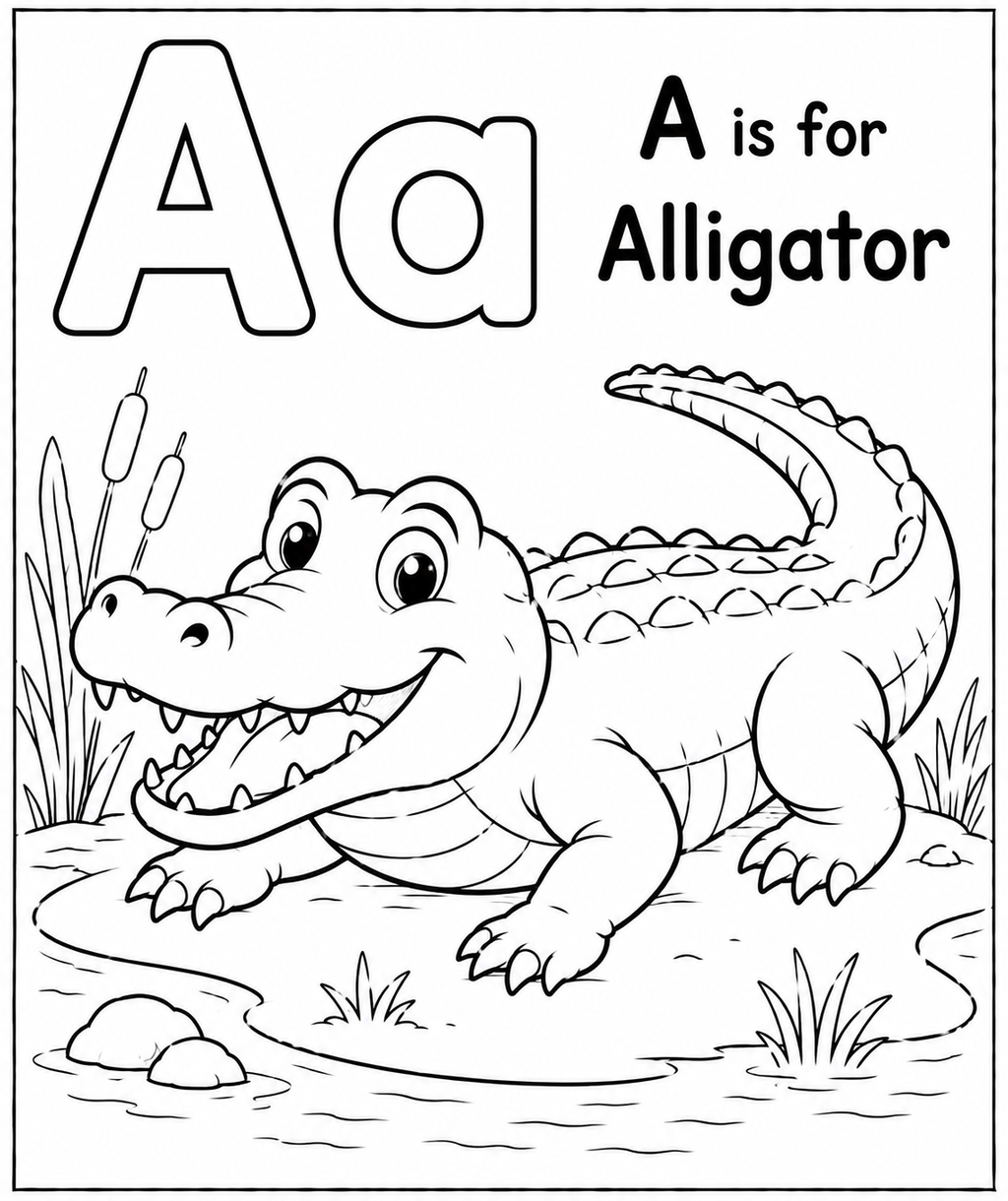 ABC coloring book for kids