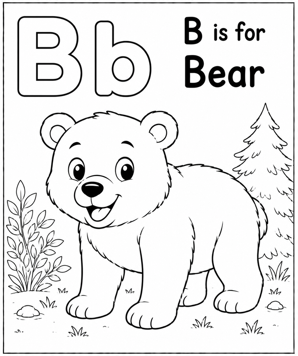 ABC coloring book for kids