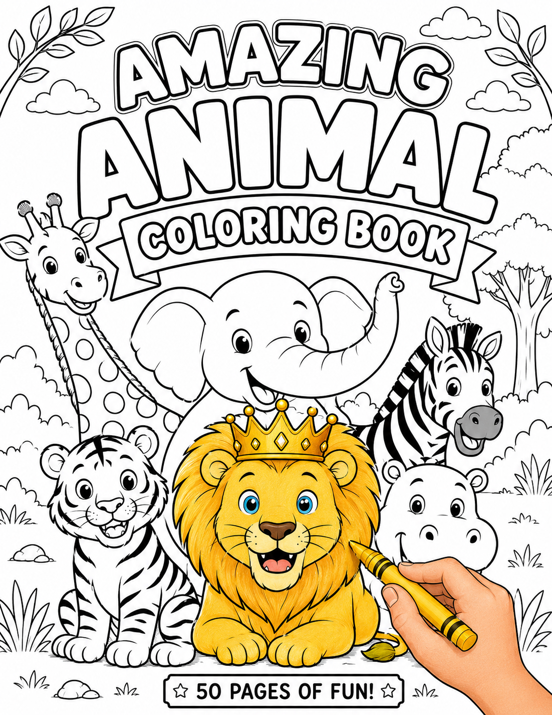Animal coloring book